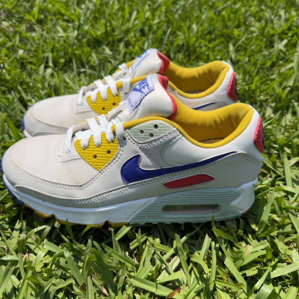 Nike Air Max 90 DA8726-100 Summit White Multi Women's Size 7.5 Running Shoes - Picture 3 of 8